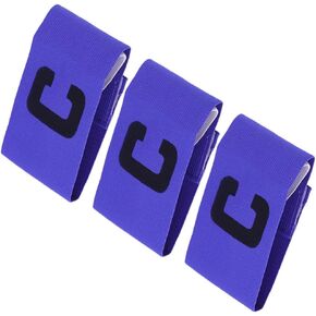 Toddmomy 3pcs Soccer Captain Armband Convenient Captain Bands Wear-Resistant Captain Armbands for Adult and Youth（Black）