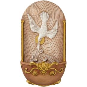 The Trinity Dove Holy Spirit Holy Water Font by CB
