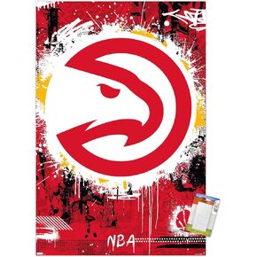 Trends International NBA Atlanta Hawks - Maximalist Logo 23 Wall Poster