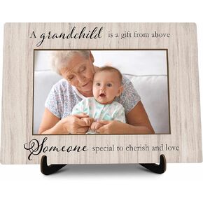 New Grandparent Picture Frames Gift, Grandchild Photo Frame Gifts for Grandparents New Grandma Grandpa, A Grandchild Is A Gift from above Someone Special to Cherish And Love Photo Frame -11