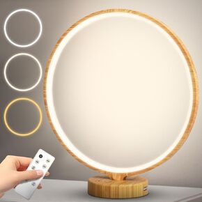 Light Therapy Lamp,Sun Lamp 10000 Lux with 3 Color Temperatures, Stepless Brightness, Timer & Memory Function, Daylight Lamp Full Spectrum Light for Home, Office-Light Rusticbrown