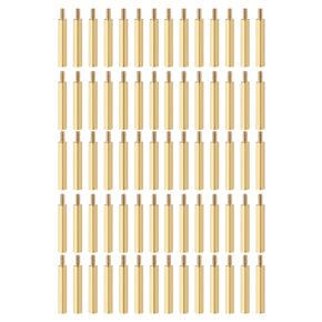 YOKIVE 50 Pcs M2.5 Standoff Screws, Brass Hex PCB Standoffs, Keep Height Consistent, Great for Motherboard (Gold Tone, 30mm+6mm)