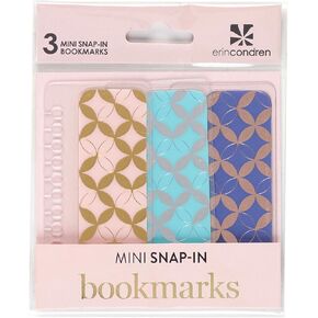 مجموعة من 3 قطع من Erin Condren من الإشارات المرجعية الصغيرة سهلة التركيب من Designer Bold Blooms | امزجها وتطابقها من أجل تنظيم أنيق. متوافق مع جميع أجهزة الكمبيوتر المحمولة والمخططات