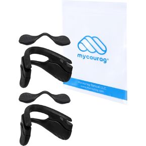 2 Pairs Replacement Silicone Rubber Nose Pads Nose Pieces for Oakley Si M Frame 2.0/Si M Frame 3.0 Sunglasses