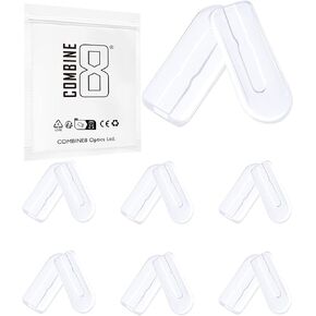 Eyeglass Nose Pads, 12 Pairs Clear Soft Silicone Glasses Nose Pad, Anti-Slip Nose Bridge Pads for Eye Glasses Sunglasses and Eyewear