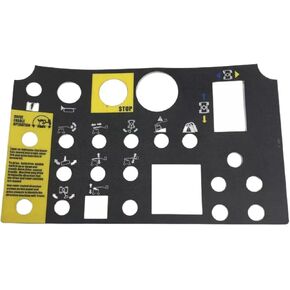Platform Control Panel Decal,72081GT 72081 Genie Decal Used for Genie Boom Lift Z-34/22N Z-34/22 DC Z-34/22 Bi-Energy Z-30/20N...