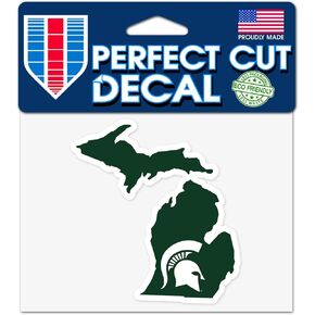 Wincraft Michigan State Spartans 4"x5" Perfect Cut State Decal