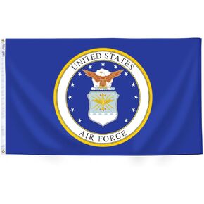 Annin Flagmakers U.S. Airforce Military Flag USA-Made to Official Specifications, Officially Licensed, 2 x 3 Feet (Model 439034)