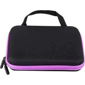 Jerliflyer Essential Oil Storage Bag, 63 Slots Portable Aromatherapy Essential Oil Storage Bag Case Collision Proof No Leakage Oil Protect Organizer for Travel(purple)