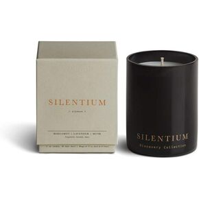 Vancouver Candle Co. Silentium Discovery Candle – Non-Toxic Soy Wax Aromatherapy Candle – Handmade with Natural Essential Oil – Strong Scented, Long Lasting 10 Ounce Jar Candle with Gift Box