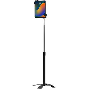 CTA Digital VESA Floor Stand – CTA VESA-Compatible Height-Adjustable Floor Stand with 360-Degree Rotation and Adjustable Pole (PAD-AFSVP)
