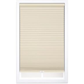 DEZ FURNISHINGS Cordless 1.5" Blackout Cellular Shade, Energy Saver, 34"W x 84"H, Alabaster