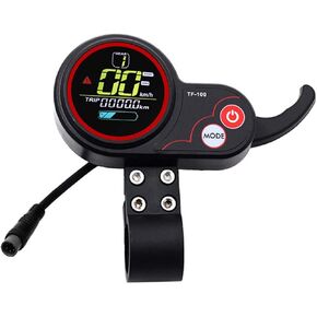 Electric Thumb Throttle with LCD Display,48V 6 Pin Smart Control Electric Bike Thumb Throttle for M4 Electric Scooter