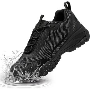 ulogu Waterproof Hiking Shoes for Men Women丨 Comfy Lightweight Non-Slip All Day Walking Work Sneakers 6-Month Warranty