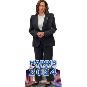 H38203 Kamala Harris for President 2024 Lets Win This Cardboard Cutout Standee Standup