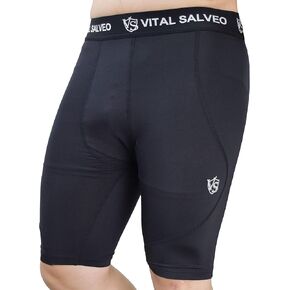 Vital Salveo-Germanium Men Compression Short Muscle Support for Running and Sports Workout