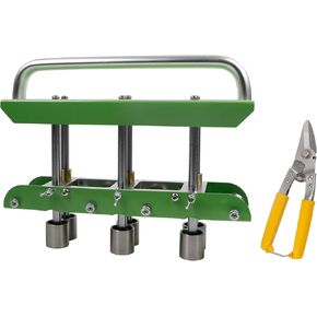 Dasbecan Professional Edition Green Metal Bending tool With Tin Snips Accompanying User Manual Compatible with Making Garage Rainwater Deflectors,Gutter Splashbacks,Roof Rainwater Deflectors and More.