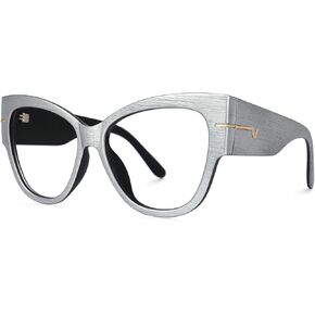 VOOGLAM Oversize Cat Eye Blue Light Blocking Glasses for Women Anti UV Eyestrain Eyewear Elektra