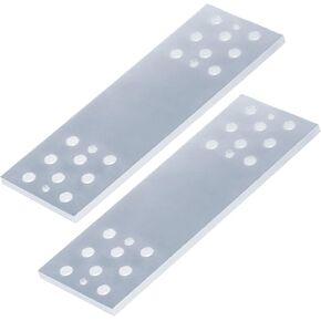 2 قطعة 12 بوصة دعامة لوحة وصلة مستقيمة مسطحة صلبة شديدة التحمل، سمك مفصل فولاذي 4.9 مم، دعامة زاوية لوحة إصلاح مسطحة للأثاث، موصلات الأخشاب الخشبية (6 قياس) in Kuwait