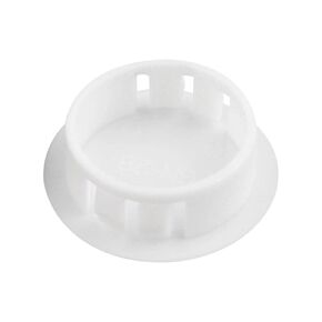 100PCS 10mm Plastic Hole Plugs Round Button Plugs Snap on Type Screw Caps White Screw Hole Plugs for Kitchen Cabinet Furniture