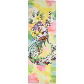 Suede yoga mat - Premium Printed Natural Eco-friendly Non-Slip Mat Great for Hot Yoga, Pilates, Workouts (72 inch x 24 inch x 3mm thick)