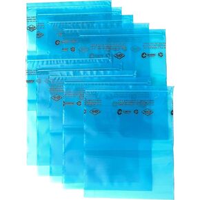 VCI Anti Rust Zip Close Bags (10x12 inches - 4 mil) Cortec VpCI-126 Rust Prevention Top Seal VCI Poly Bags for Metal Protection (Pack of 10 bags)