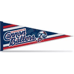 Rico Industries MiLB Baseball Kannapolis Cannon Ballers 12" x 30" Felt Wall Décor Pennant - Great for Home/Bed Room/Man Cave Décor