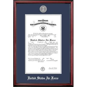 Campus Images AFCPT00211x14 Air Force Certificate Petite Frame with Silver Medallion, 11" x 14"