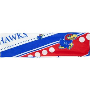 Littlearth Unisex-Adult NCAA Kansas Jayhawks Stretch Headband, Team Color, One Size, (100413-UKS)