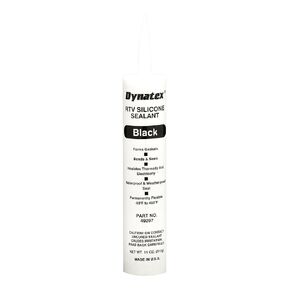 49297 Industrial Grade General Purpose RTV Silicone Sealant, 450 Degree Maximum Temperature, 11 oz Cartridge, Black