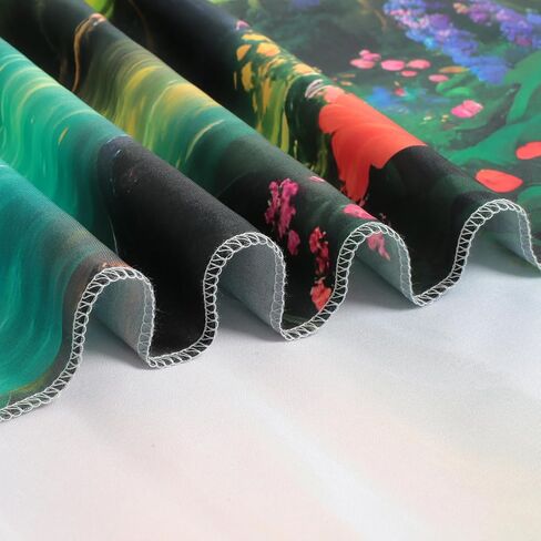 نسيج غابة سباركليا، منسوجات شجرة شلال خضراء معلقة على الحائط، نسيج جمالي لنهر الشمس المشرقة في بلاد العجائب لغرفة النوم وغرفة المعيشة - 59.1 بوصة × 80 بوصة in Kuwait