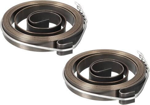 uxcell Drill Press Spring Drill Press Quill Feed Return Coil Spring Assembly Spring Steel Chemical Blackening Finish 680mm Expand Long 34 x 6 x 0.65mm 2 Pcs in Saudi Arabia