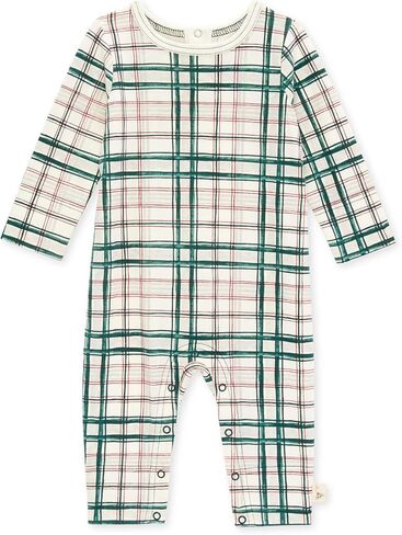 Burt's Bees Baby baby-boys Romper Jumpsuit, 100% Organic Cotton One-piece Short Sleeve Shortall, Long Sleeve Coverall in Saudi Arabia