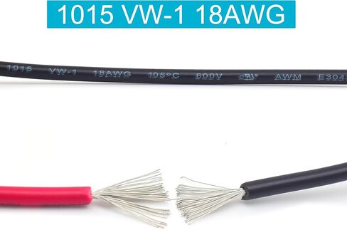 2 قطعة 1 متر/3.3FT 18AWG مشابك التمساح مع أسلاك، موصل اختبار مشبك التمساح موصل DIY محول إمداد الطاقة كابل 5 فولت 7 أمبير للاختبار الكهربائي، توصيل الدائرة (أحمر وأسود) in Kuwait