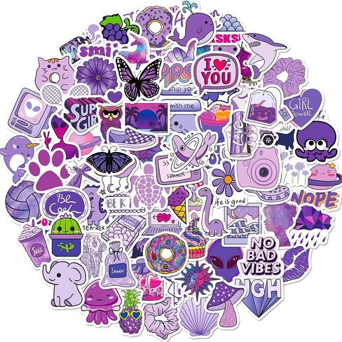 100PCS Cartoon Stickers, Lifany Rainbow and Capybara Stickers Pack for Adults, Kids, Waterproof and Aesthetic Vinyl Stickers for Water Bottle, Laptop, Phones, Skateboard, Black Cat Decor Decal in Saudi Arabia