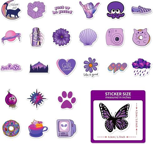100PCS Cartoon Stickers, Lifany Rainbow and Capybara Stickers Pack for Adults, Kids, Waterproof and Aesthetic Vinyl Stickers for Water Bottle, Laptop, Phones, Skateboard, Black Cat Decor Decal in Saudi Arabia