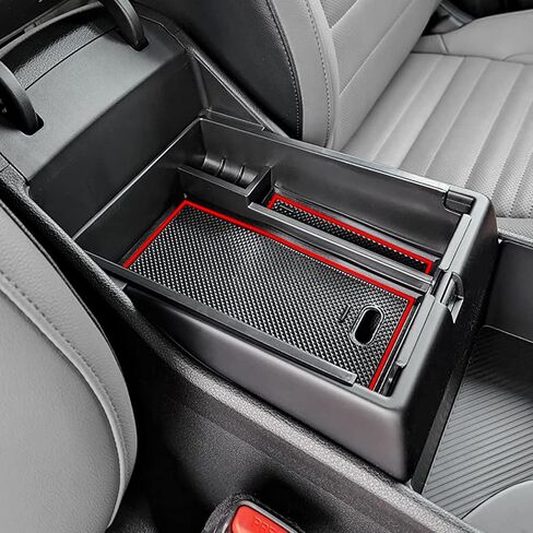 TACORBO Center Console Organizer Compatible with Kia Sportage 2023 2024 NQ5 Accessories, 5th Generation Sportage Armrest Insert Tray Secondary Storage Box floor mats, ABS Material Black Line in Saudi Arabia