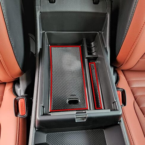 TACORBO Center Console Organizer Compatible with Kia Sportage 2023 2024 NQ5 Accessories, 5th Generation Sportage Armrest Insert Tray Secondary Storage Box floor mats, ABS Material Black Line in Saudi Arabia