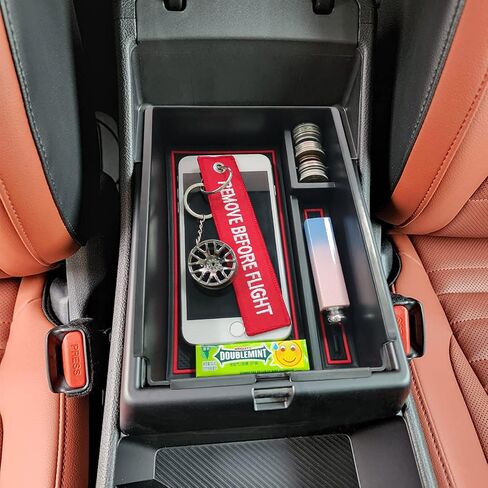 TACORBO Center Console Organizer Compatible with Kia Sportage 2023 2024 NQ5 Accessories, 5th Generation Sportage Armrest Insert Tray Secondary Storage Box floor mats, ABS Material Black Line in Saudi Arabia