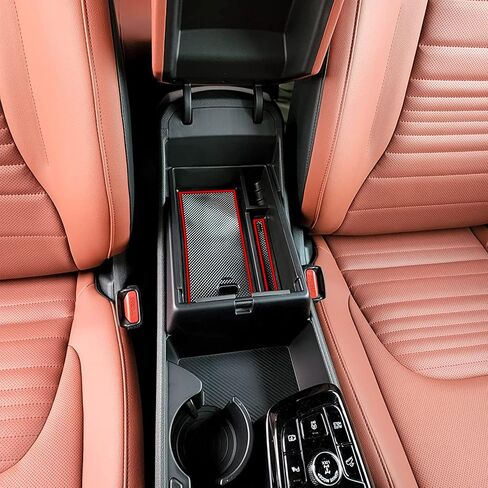 TACORBO Center Console Organizer Compatible with Kia Sportage 2023 2024 NQ5 Accessories, 5th Generation Sportage Armrest Insert Tray Secondary Storage Box floor mats, ABS Material Black Line in Saudi Arabia