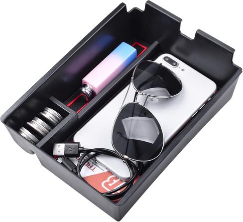 TACORBO Center Console Organizer Compatible with Kia Sportage 2023 2024 NQ5 Accessories, 5th Generation Sportage Armrest Insert Tray Secondary Storage Box floor mats, ABS Material Black Line in Saudi Arabia
