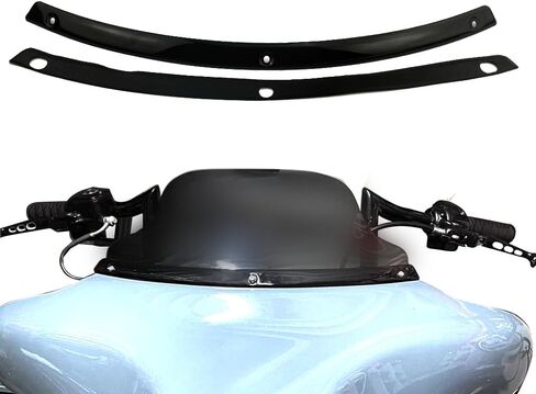 Motorcycle Windshield Windscreen Trim Chrome Steel Steel Fairing Smooth for 1996-2013 Harley Electra Street Glide Touring in Saudi Arabia