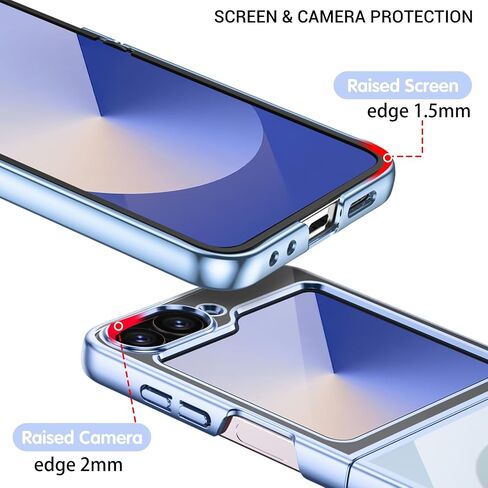 حافظة BENTOBEN لهاتف Samsung Galaxy Z Flip 6 5G، حافظة مغناطيسية شفافة لهاتف Galaxy Z Flip 6 [متوافقة مع MagSafe] حافظة حماية مضادة للصدمات للفتيات والنساء والأولاد والرجال لهاتف Galaxy Z Flip 6 6.7 بوصة، وردي in Saudi Arabia
