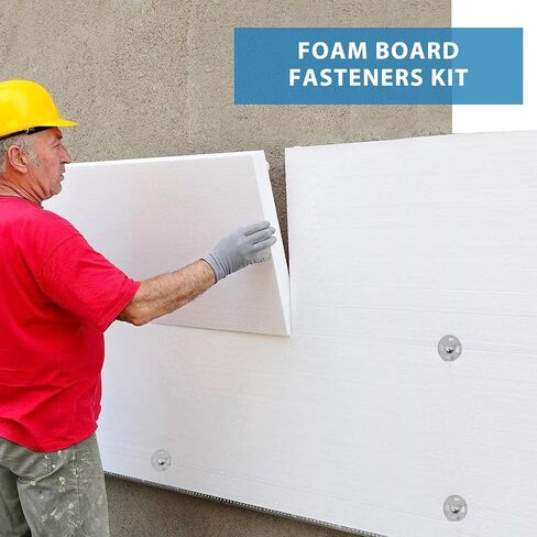 300 قطعة من أدوات تثبيت الألواح الإسفنجية، ومجموعة أدوات تثبيت الألواح الإسفنجية، وأدوات تثبيت عزل الألواح الإسفنجية، وغسالات ومسامير معدنية من الفولاذ المجلفن مقاس 1-1/4 بوصة لتثبيت التثبيت in Kuwait