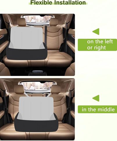Pecute Dog Car Seat for Small Medium Dogs, Detachable and Washable Dog Booster Seat with Clip-on Safety Leash, Pet Car Seat with Pockets, Ultra Soft Dog Bed for Car Portable Car Travel Bed for Dogs in Saudi Arabia