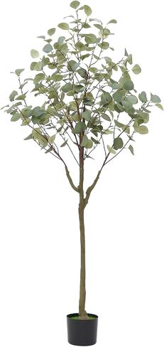 Bamboo Tree Artificial 5FT, Artificial Bamboo Tree with Real Trunk and Lifelike Leaves, Faux Bamboo Plants for Home Decor Indoor, 1 Pack in Saudi Arabia