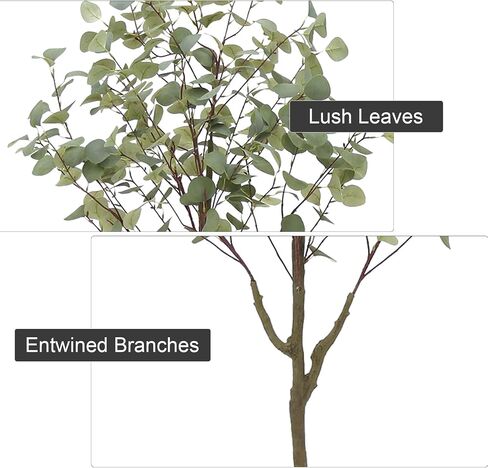 Bamboo Tree Artificial 5FT, Artificial Bamboo Tree with Real Trunk and Lifelike Leaves, Faux Bamboo Plants for Home Decor Indoor, 1 Pack in Saudi Arabia