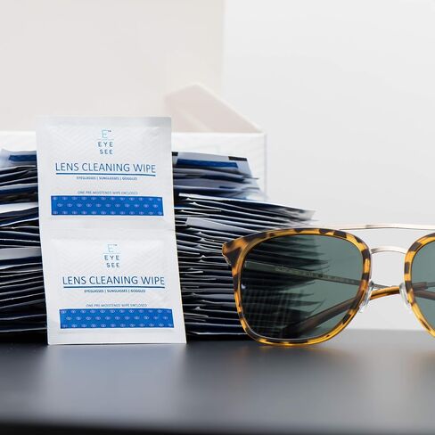 Eye See Lens Cleaning Wipe - Use as Eyeglass Cleaning Wipes or Electronic Wipes - Great for Camera Lens, Phone, Tablet, Glasses - 200 Wipes +20 Bonus = 220 Total Wipes in Saudi Arabia