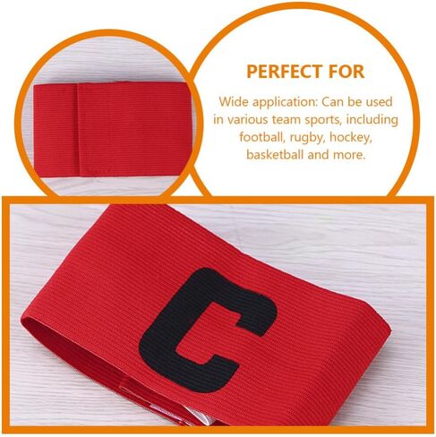 Toddmomy 3pcs Soccer Captain Armband Convenient Captain Bands Wear-Resistant Captain Armbands for Adult and Youth（Black） in Saudi Arabia