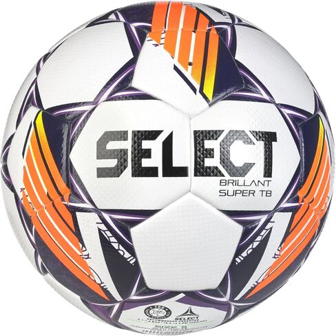 كرة قدم من Select Brillant Super TB FIFA Quality Pro V24 100030، للجنسين، أبيض/أرجواني/برتقالي، 5 in Kuwait
